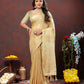 Lorenvalley Fashion Cream Cotton Woven Design with Zari Weaving Design Saree - Swadesiicart