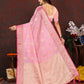 Lorenvalley Fashion Pink Soft Katan Silk Woven Design Zari Weaving Pallu Saree - Swadesiicart