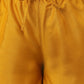 Janasya Women's Mustard Poly Silk Straight Party Kurta Set | Swadesiicart