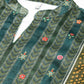 Ahalyaa Women Printed Gotta Patti Velvet Kurta - Green Color | Swadesiicart
