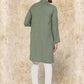 Even Apparels Cotton Linen Green Kurta - Green | Swadesiicart