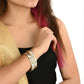 Afast Designer Fancy Party Bangle/ Kada Set, Gold, Metal, Pack Of 2 - Swadesiicart