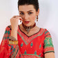 Wedding Designer Red Chinon Lehengha Choli - Anbazaar | Swadesiicart