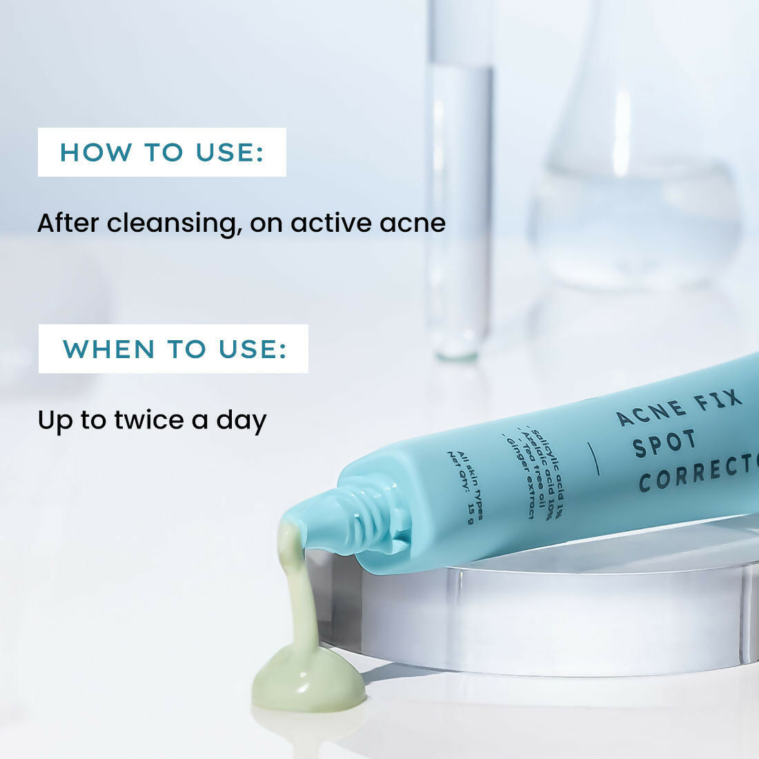 Hyphen By Kriti Sanon Acne Fix Spot Corrector, Shrinks Active Acne, Soothes Skin | Swadesiicart