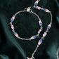 VOJ Set of 2 Stone Studded Mutli Color Designer Anklet - Swadesiicart