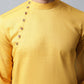 Even Apparels Yellow Color Pure Cotton Men's Kurta With Side Placket (SLD1130) | Swadesiicart