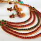 Multicolor Kemp Five Layer Necklace Set - Swadesiicart