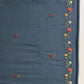 Blue Chinon Embroidered Straight Kurta with Trouser & Dupatta - Salimar