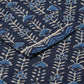 FIORRA Women's Blue Cotton Straight Kurta Pant With Dupatta - Swadesiicart