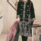 Anaita Green Velvet Suit with Embroidery Sequence Work - Swadesiicart