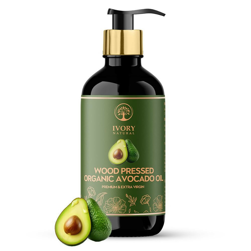 Ivory Natural Wood Pressed Organic Avocado Oil Premium & Extra Virgin | Swadesiicart