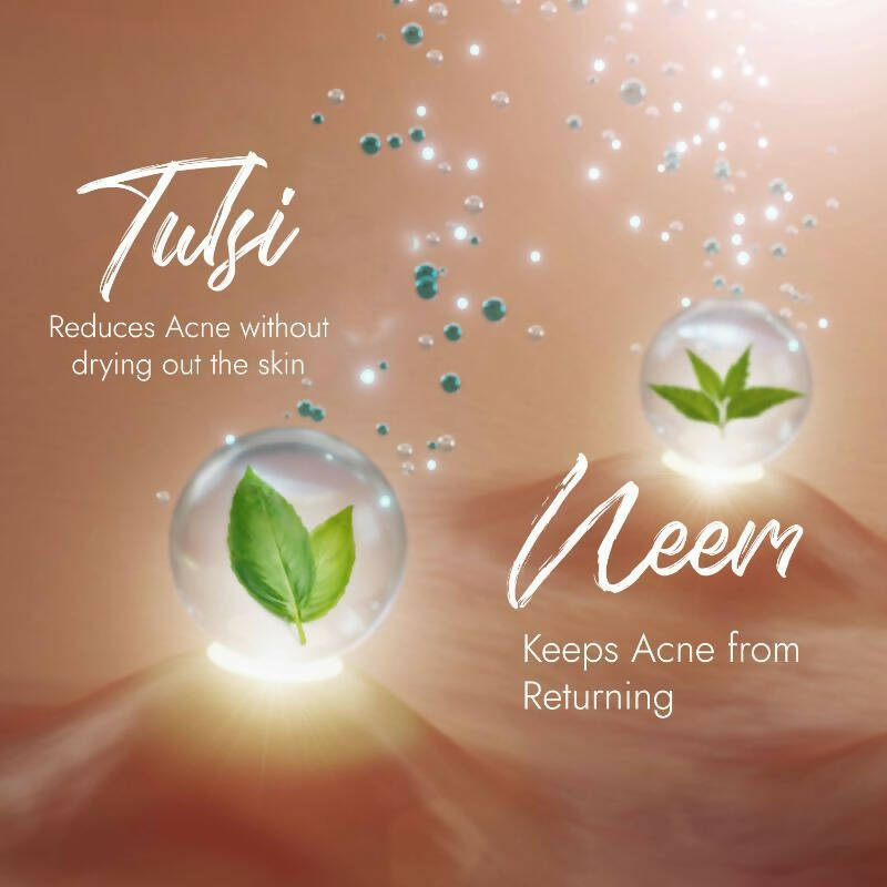 Kapiva Ayurveda Skin Rituals Acne Control Tulsi Face Wash - Swadesiicart