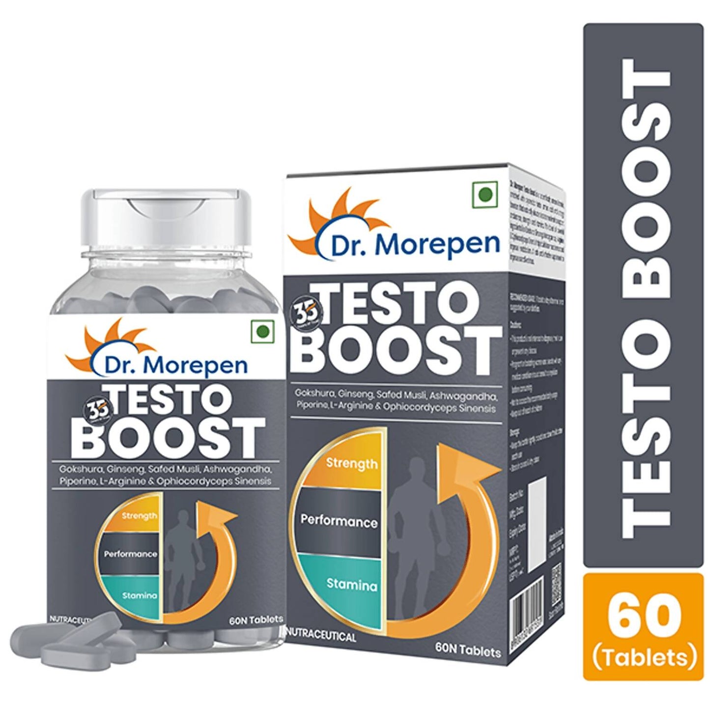 Dr. Morepen Testo Boost and Multivitamin Men Tablets Combo - Swadesiicart