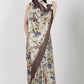 Aayaa Designer Printed Satin Saree - Multi Color