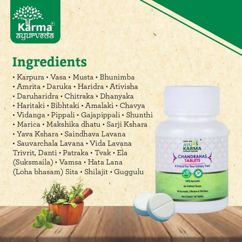 Ayukarma Ayurveda Chandrahas Tablets | Swadesiicart
