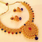 Pink & Blue Kemp Bridal Necklace Set