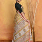 Very Much Indian Pure Kota Cotton Handblock Printed Saree - Yellow | Swadesiicart
