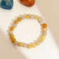 Yellow Aventurin Crystal Beads Bracelet - Ruby Raang | Swadesiicart