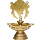 eCraftIndia Gold-Toned Shankha Handcrafted Diya with 5 wicks | Swadesiicart