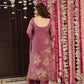 The52 Onion Gorgeous Floral Printed Zarna Silk Fabric Straight Kurta Pant with Dupatta Set - Swadesiicart