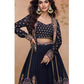 Aarshi Fashions Navy Blue Shimmer Wedding Gowns