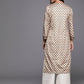 Ahalyaa Women's Traditional wear Kurta - Nude | Swadesiicart