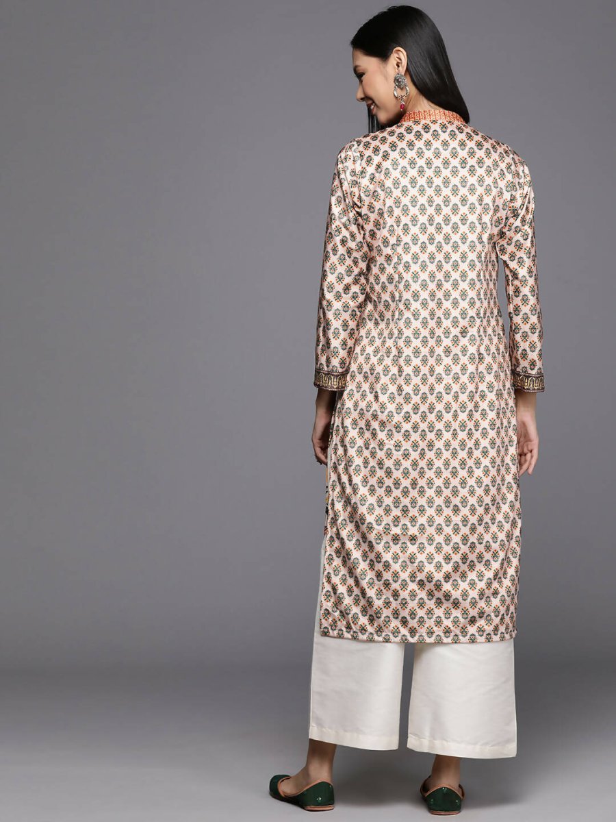 Ahalyaa Women's Traditional wear Kurta - Nude | Swadesiicart