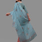 Blue Embroidered Kurta Pant & Dupatta Set, Multicolor - Hiral Fashion