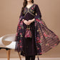 Alia Cut Hand Embroidered Kurta With Pant & Dupatta Premium, Multicolor - Hiral Fashion