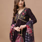 Alia Cut Hand Embroidered Kurta With Pant & Dupatta Premium, Multicolor - Hiral Fashion