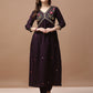 Alia Cut Hand Embroidered Kurta With Pant & Dupatta Premium, Multicolor - Hiral Fashion