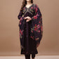 Alia Cut Hand Embroidered Kurta With Pant & Dupatta Premium, Multicolor - Hiral Fashion