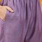 Applique Embroidered Kurta With Pant & Printed Dupatta, Lavender - Hiral Fashion