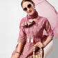 Anarkali Printed Kurta Suit With Pant And Dupatta Set, Multicolor - Hiral Fashion