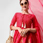 Anarkali Hot Printed Kurta Suit With Pant And Dupatta Set, Multicolor - Hiral Fashion