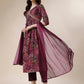 Alia Cut Kurta With Pant And Dupatta, Multicolor - Hiral Fashion