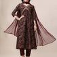 Alia Cut Printed & Embroidered Kurta With Pant & Dupatta Set, Multicolor - Hiral Fashion