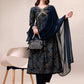 Alia Cut Printed & Embroidered Kurta With Pant & Dupatta Set, Multicolor - Hiral Fashion