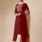 Bandhni Printed & Embroidered Kurta With Pant And Dupatta Set, Multicolor - Hiral Fashion