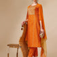 Bandhni Printed & Embroidered Kurta With Pant And Dupatta Set, Multicolor - Hiral Fashion