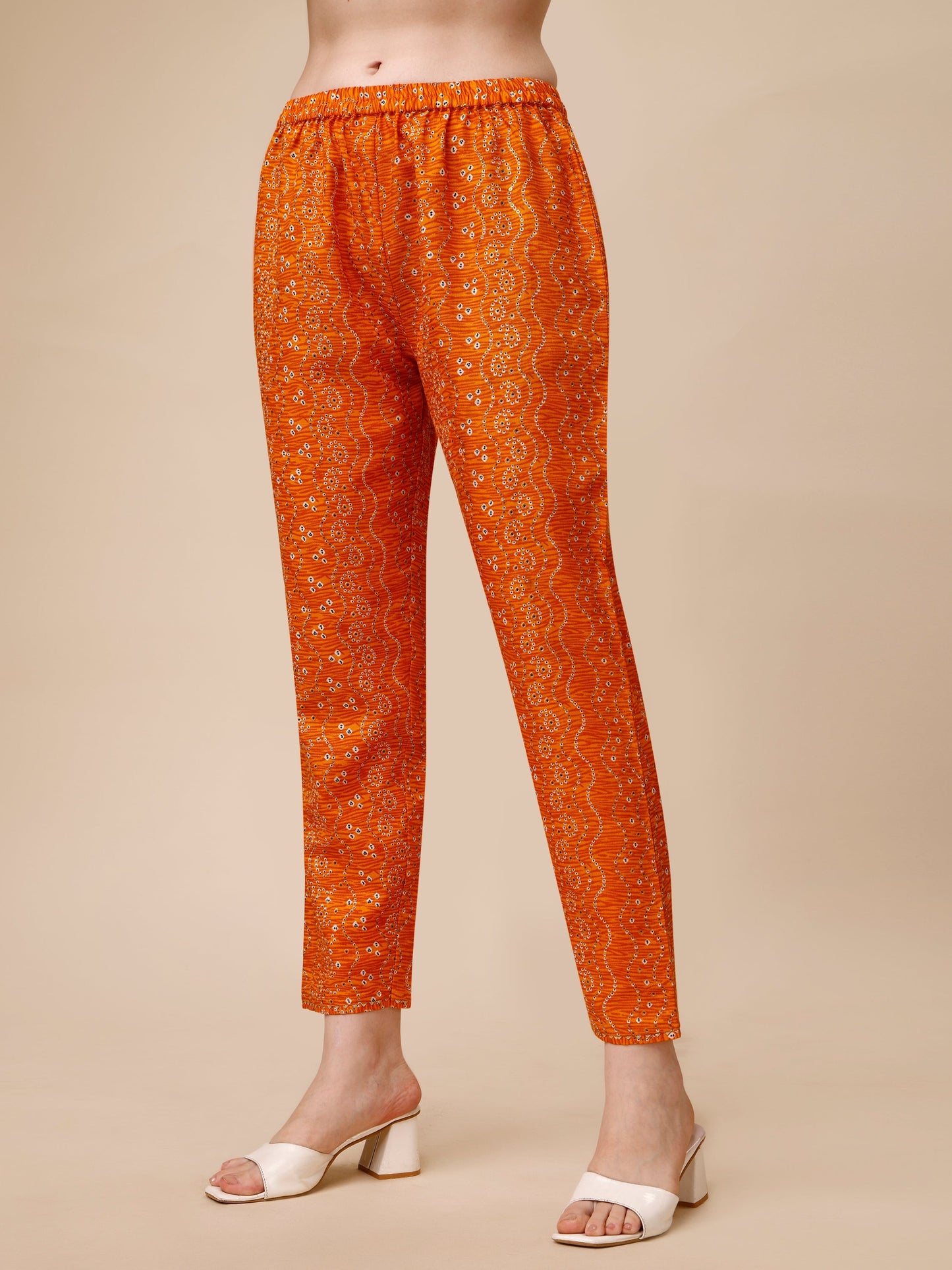 Bandhni Printed & Embroidered Kurta With Pant And Dupatta Set, Multicolor - Hiral Fashion