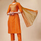 Bandhni Printed & Embroidered Kurta With Pant And Dupatta Set, Multicolor - Hiral Fashion