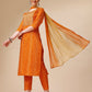 Bandhni Printed & Embroidered Kurta With Pant And Dupatta Set, Multicolor - Hiral Fashion