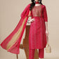 Bandhani Printed & Embroidered Kurta With Pant & Dupatta Set, Multicolor - Hiral Fashion
