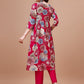 Alia Cut Floral Printed & Embroidered Rayon Kurta With Pant & Dupatta, Multicolor - Hiral Fashion