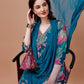 Alia Cut Floral Printed & Embroidered Rayon Kurta With Pant & Dupatta, Multicolor - Hiral Fashion
