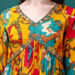 Alia Cut Hand Embroidered & Printed Pure Chinon Kurta With Pant & Dupatta, Multicolor - Hiral Fashion
