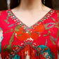 Alia Cut Hand Embroidered & Floral Printed Kurta With Pant & Dupatta Premium, Multicolor - Hiral Fashion