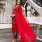 Alia Cut Hand Embroidered & Floral Printed Kurta With Pant & Dupatta Premium, Multicolor - Hiral Fashion