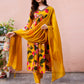 Alia Cut Hand Embroidered & Floral Printed Kurta With Pant & Dupatta Premium, Multicolor - Hiral Fashion